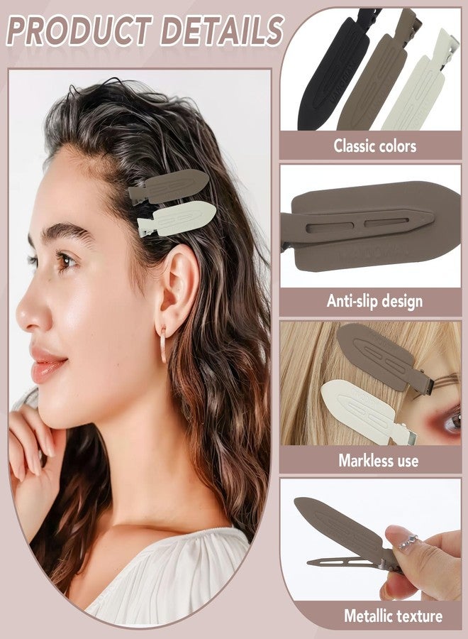obeoby 12 Pcs No Bend No Crease Hair Clips, Hair Clips Barrettes for Styling for Women Girls Makeup Accessories, Classic - Image 4